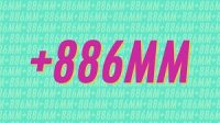 886m